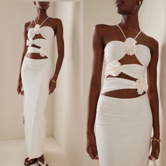 MAYGEL CORONEL Veranera Floral Maxi Dress in Off White O/S - Picture 3 of 8